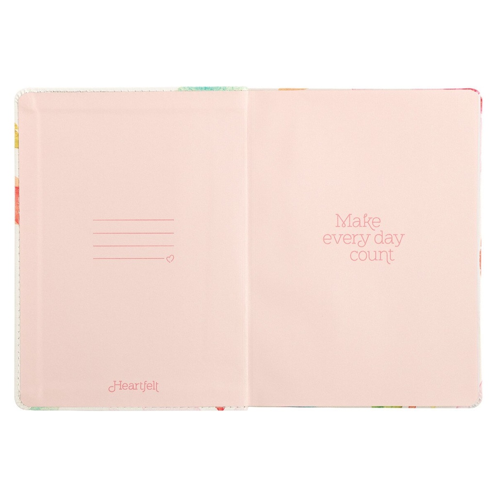 Journal Make Every Day Count Pink Daisies Handy Size