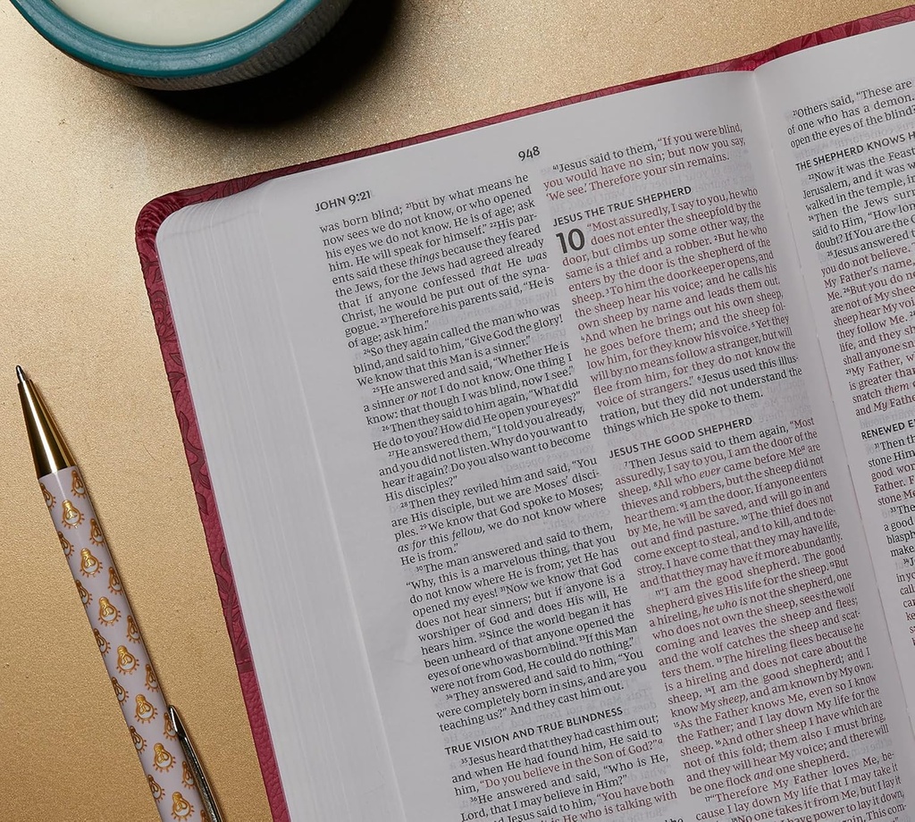 NKJV Value Thinline Bible Standard Print Pink I/L