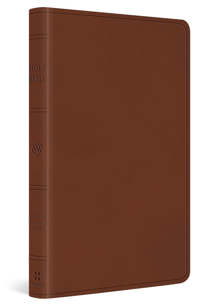 ESV Large Print Value Thinline Bible Camel I/L
