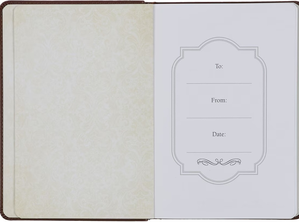 Journal Lord's Prayer Brown Faux Leather