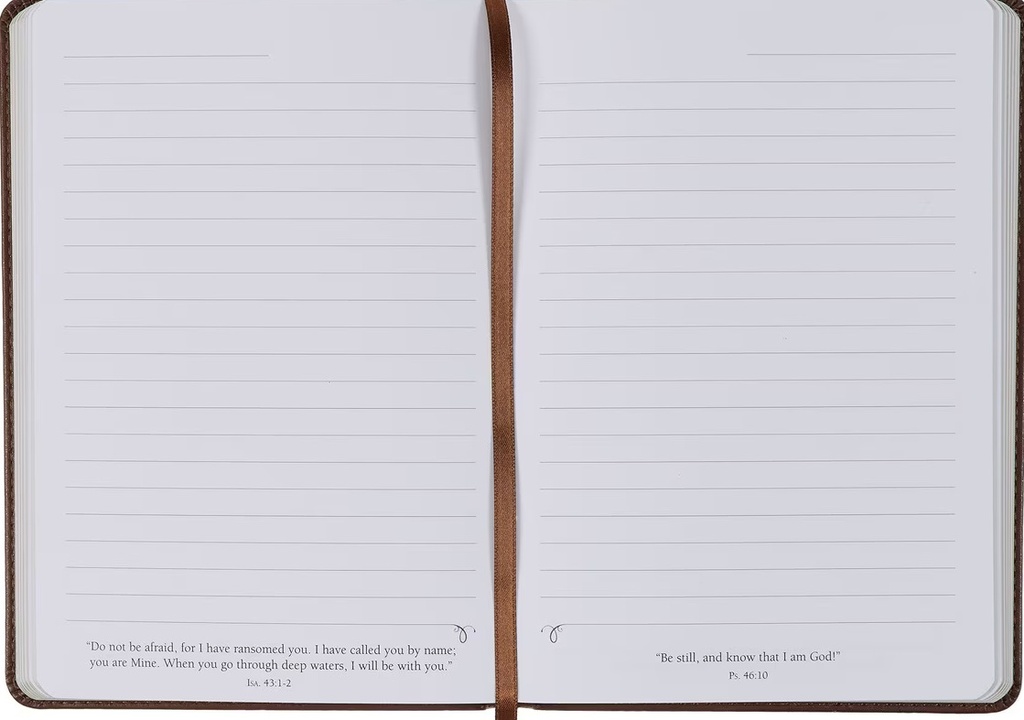 Journal Lord's Prayer Brown Faux Leather
