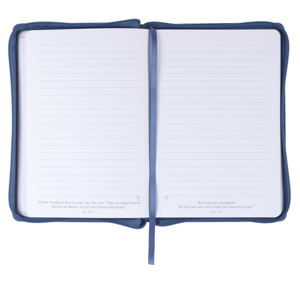 Journal Lord Will Guide You Purple Zip