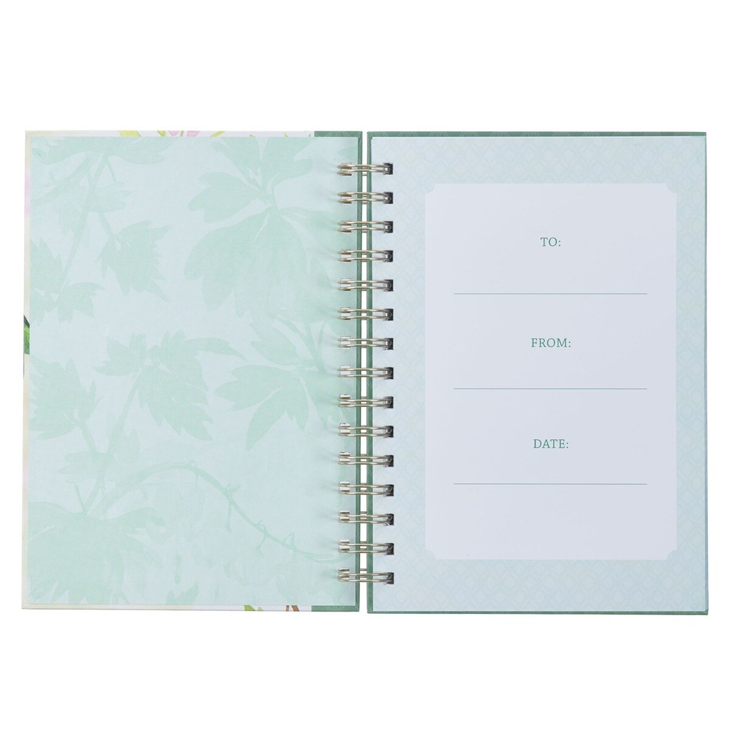 Journal Love Is Patient Green Wirebound