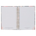 Journal I Know The Plans Floral Black Wirebound