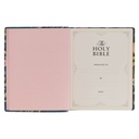 KJV Notetaking Large Print Love The Lord Teal Floral (01/25)
