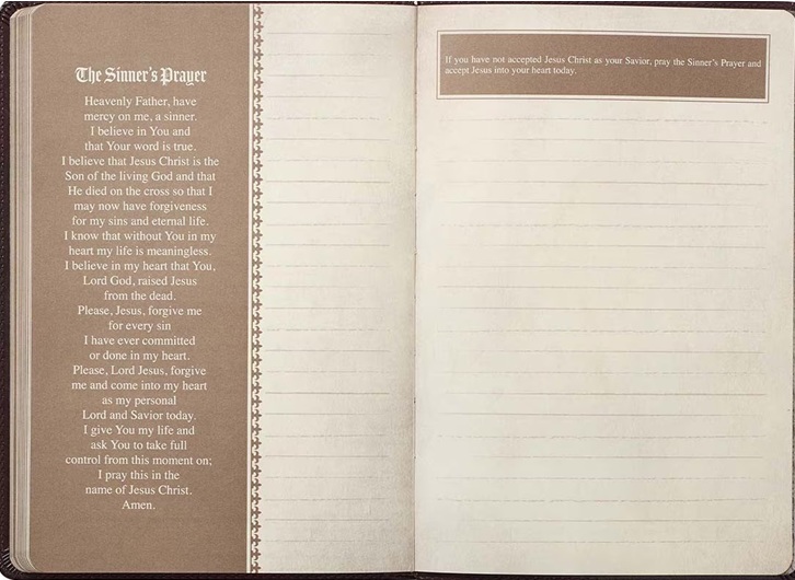 Journal Prayer Luxleather Dark Brown