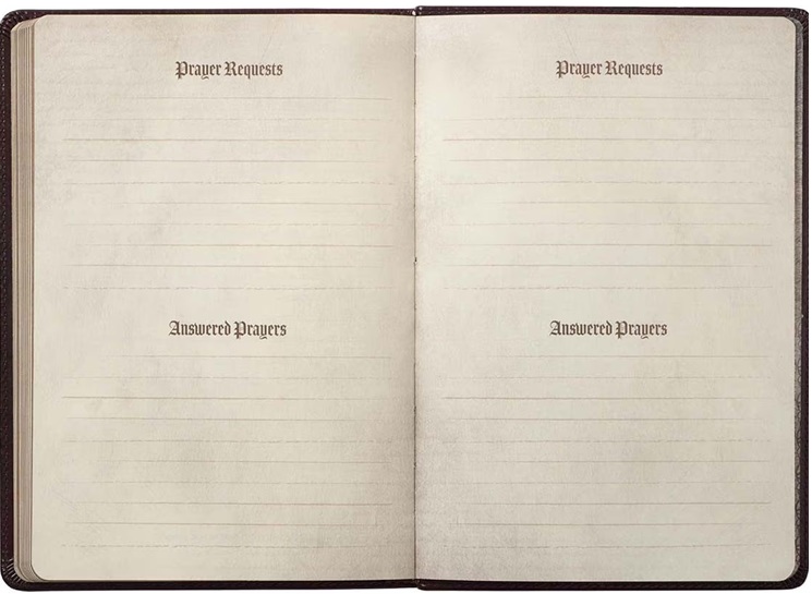 Journal Prayer Luxleather Dark Brown