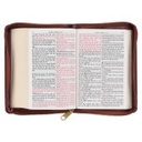 KJV Compact Bible Large Print Burgundy Zip
