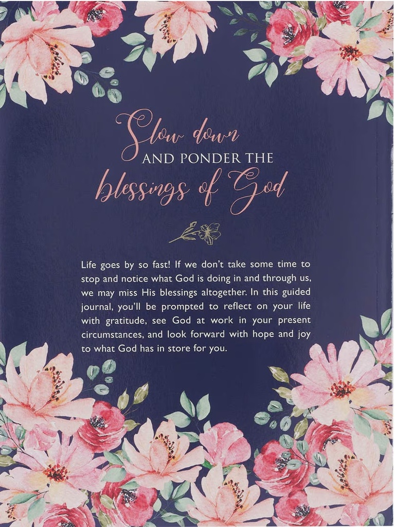 Journal She Is Blessed Navy Floral