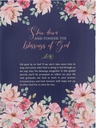 Journal She Is Blessed Navy Floral
