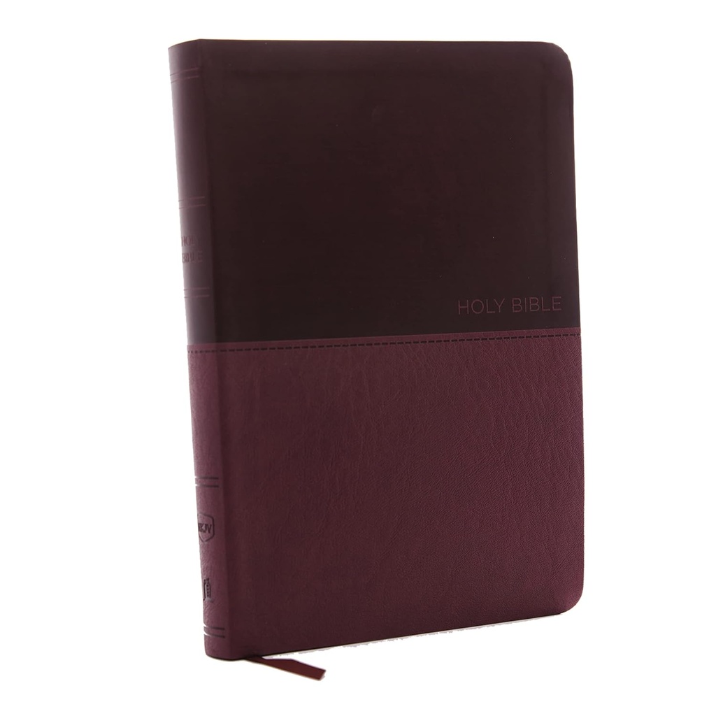 NKJV Value Thinline Bible Large Print Burgundy I/L