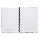 Journal Strength & Dignity Black/White Flowers