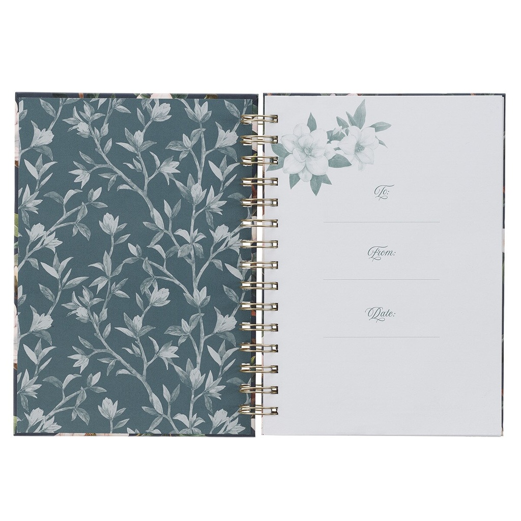 Journal Strength & Dignity Blue Floral Prov 31:25