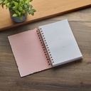 Journal Strength & Dignity Pink Floral Wirebound 