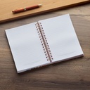 Journal Strength & Dignity Pink Floral Wirebound 