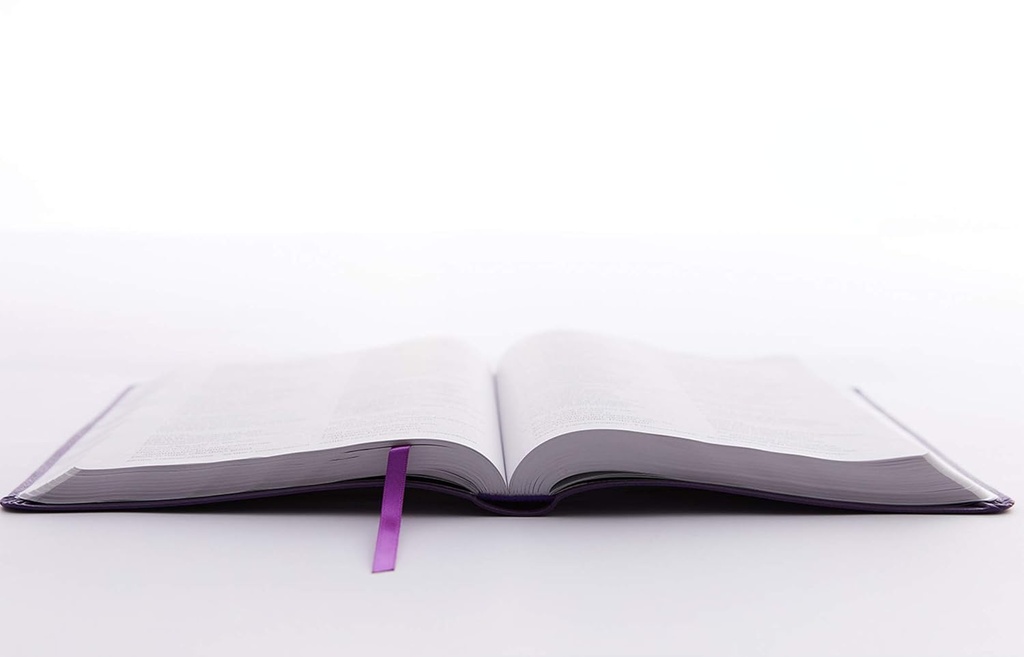 NKJV Value Thinline Bible Large Print Purple Imitation Leath