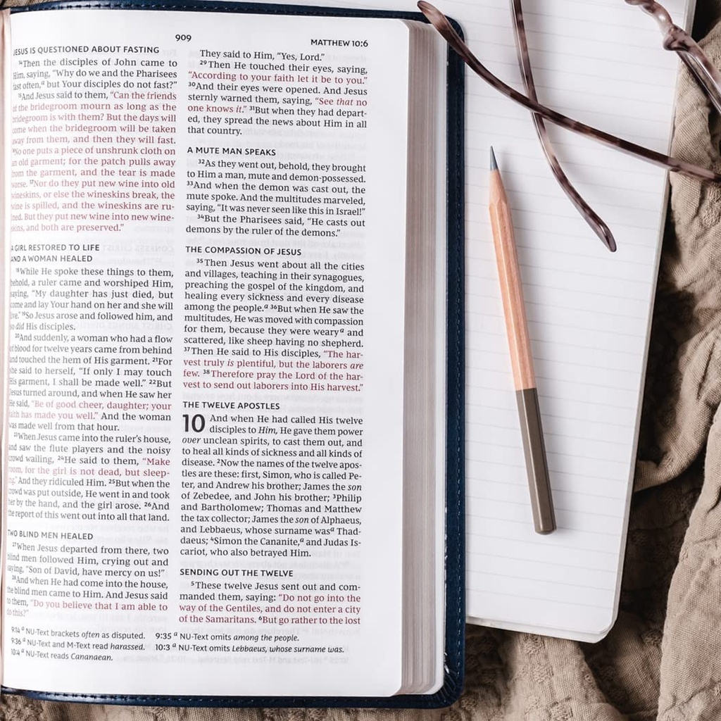 NKJV Value Thinline Bible Large Print Purple Imitation Leath
