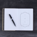 Journal Trust In The Lord Black & Sand w/Pen Holder