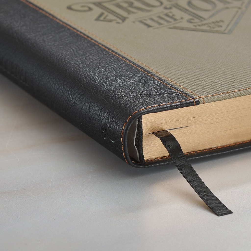 Journal Trust In The Lord Black & Sand w/Pen Holder