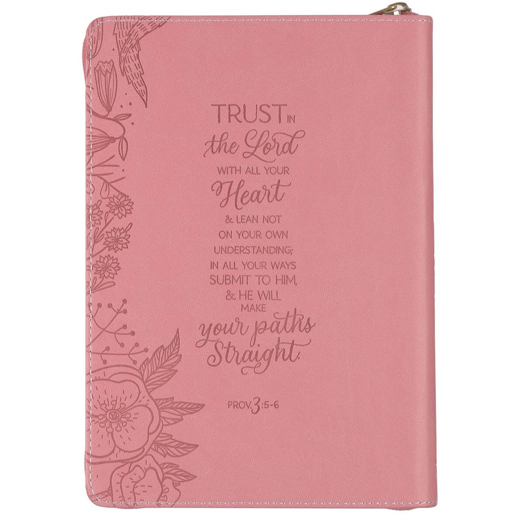 Journal Trust In The Lord Pink Zip