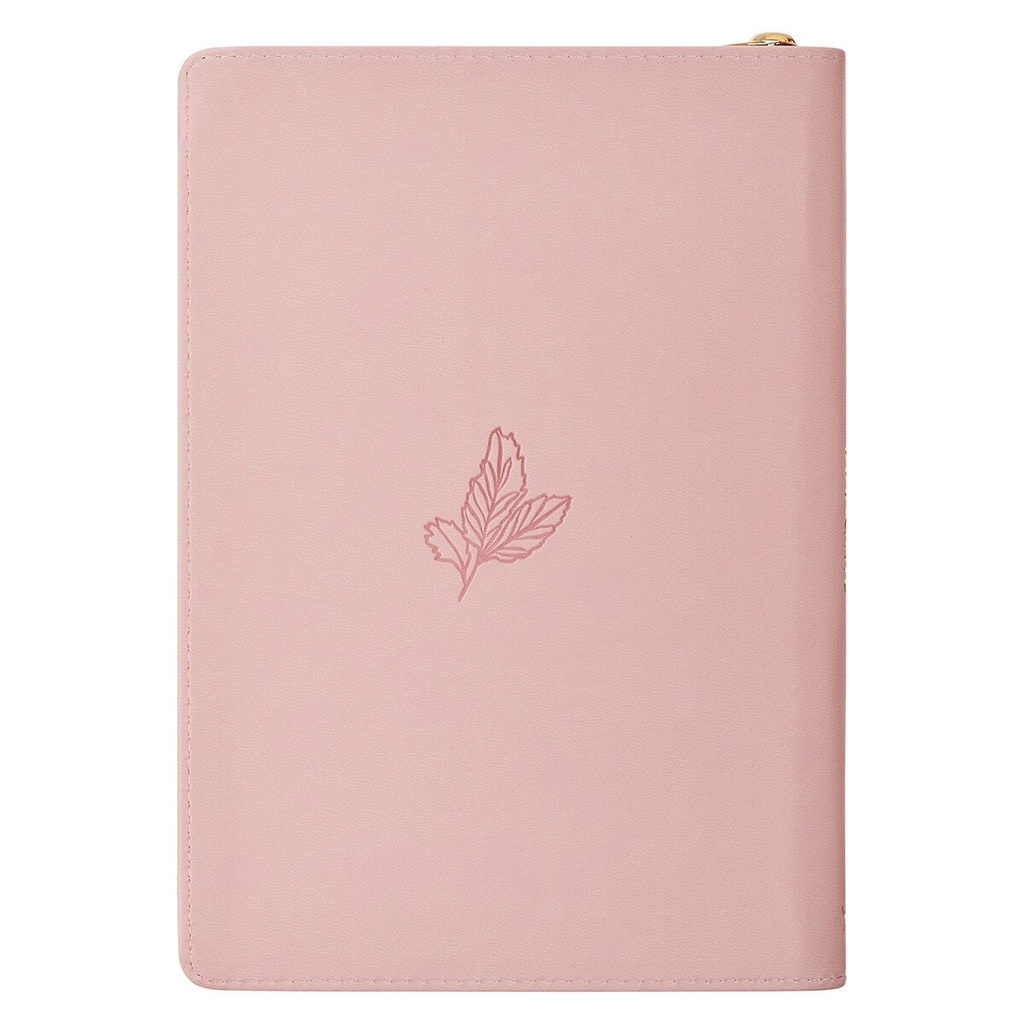 Journal Under His Wings Pink Zip (01/25)