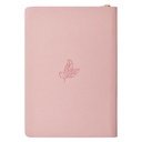 Journal Under His Wings Pink Zip (01/25)