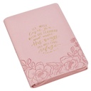 Journal Under His Wings Pink Zip (01/25)