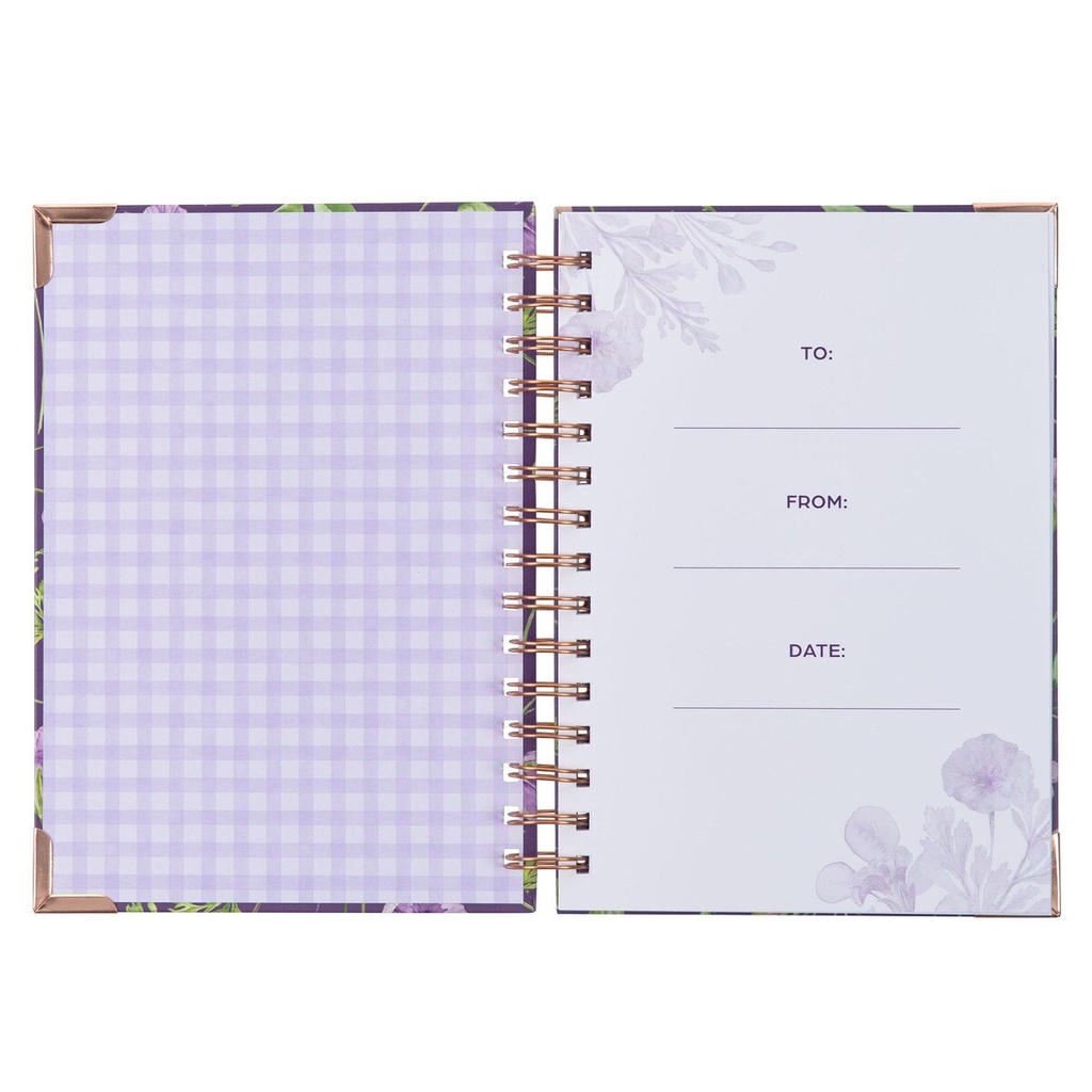 Journal Wirebound Lord's Mercies Purple