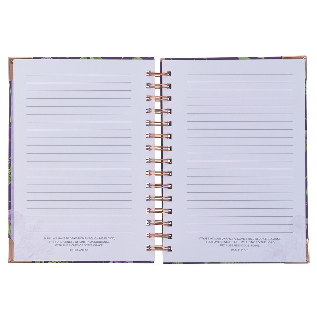 Journal Wirebound Lord's Mercies Purple