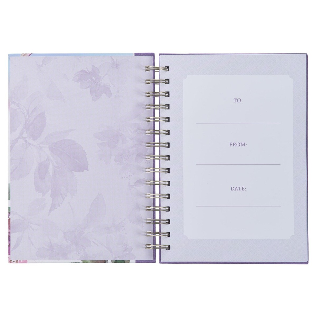 Journal Wirebound Strength and Dignity Purple