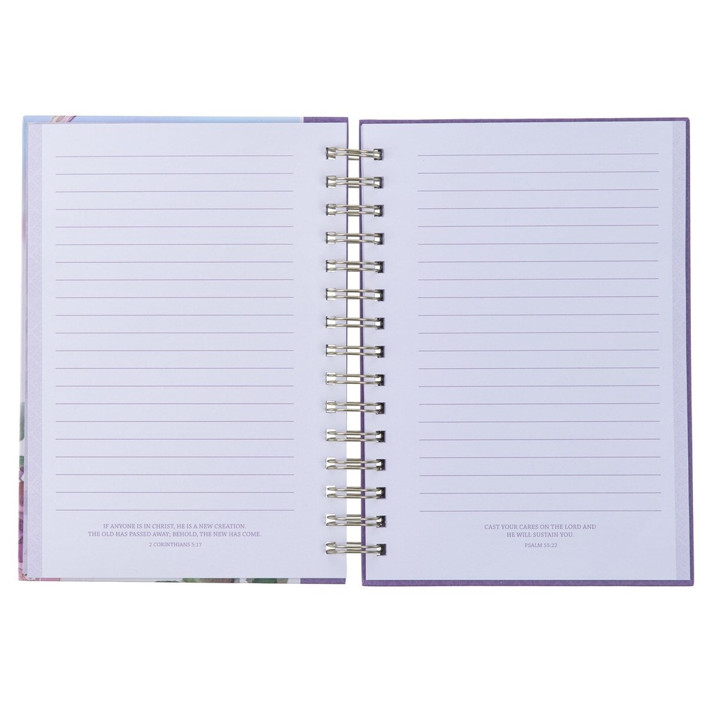 Journal Wirebound Strength and Dignity Purple