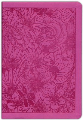 NLT Bible Large Print Premium Value Thinline Filament Pink