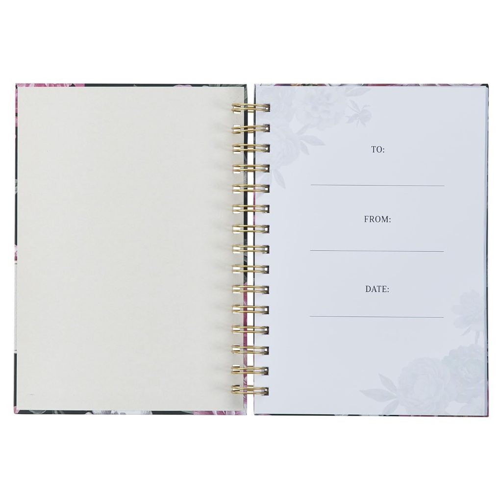 Journal With God All Things Are Possible Floral Large