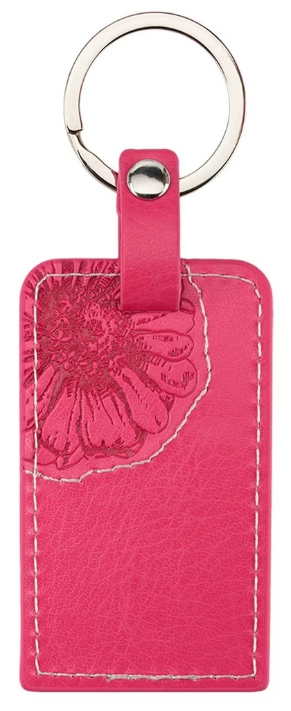 Keyring LuxLeather Orchid Pink Matt 19:26