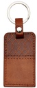 Keyring LuxLeather Tan Twirl Jer 29:11
