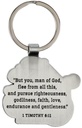 Keyring Man of God 1 Tim 6:11 Metal