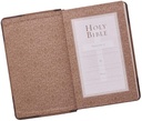 KJV Bible Giant Print Walnut & Tan LuxLeather