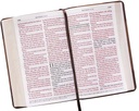KJV Bible Giant Print Walnut & Tan LuxLeather