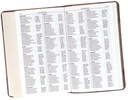 KJV Bible Giant Print Walnut & Tan LuxLeather