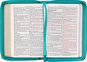 KJV Compact Bible Teal Debossed Zip