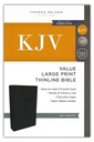 KJV Value Thinline Bible Large Print Black I/L