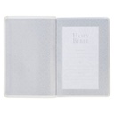 KJV Compact Bible White Luxleather