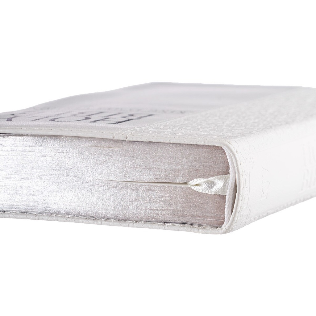 KJV Compact Bible White Luxleather