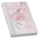 KJV Deluxe Gift Bible White Floral Zip  Index