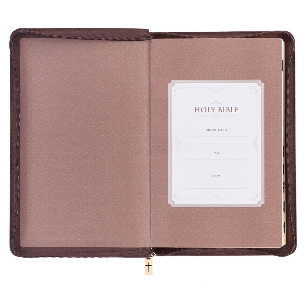 KJV Deluxe Gift Brown Lion Luxleather Index