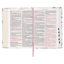 KJV Giant Print Full Size Bible White Floral Gold Foil (08/2