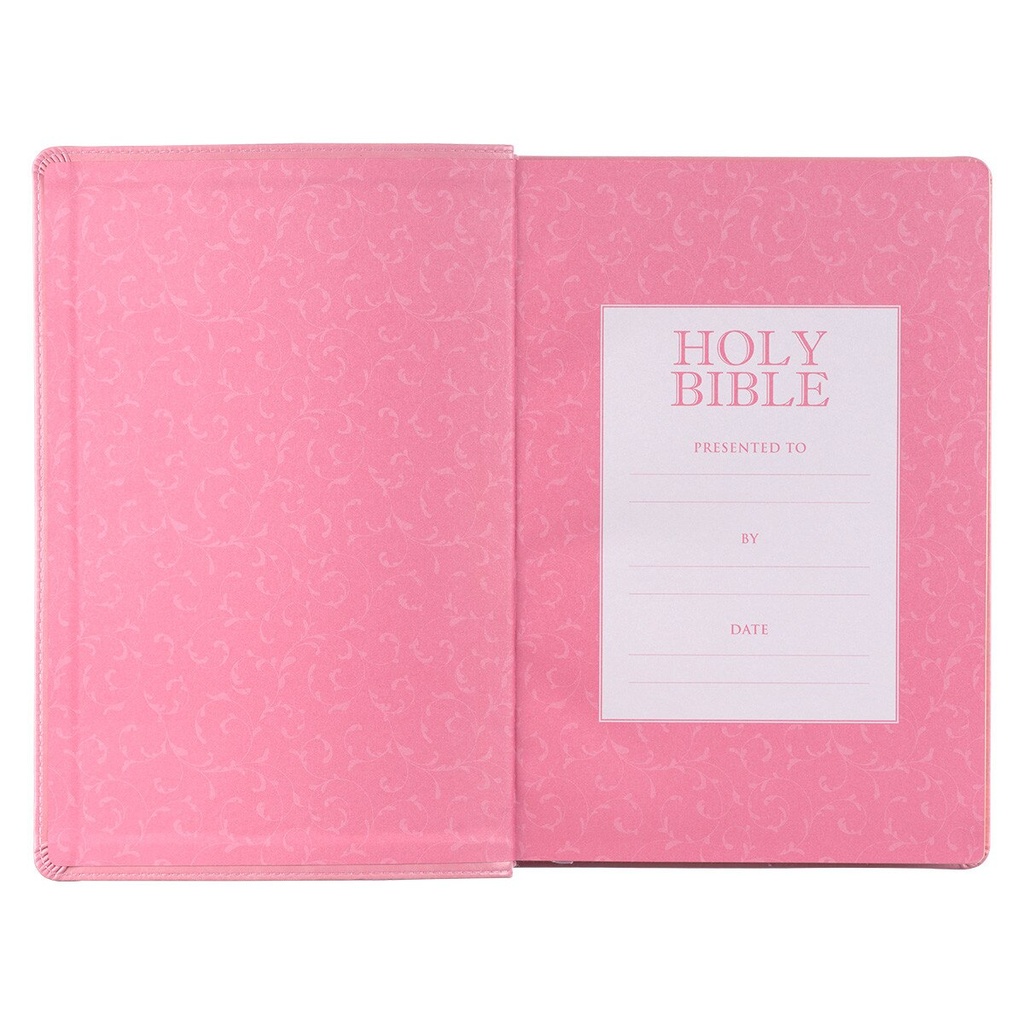 KJV Giant Print Full Size Pink Luxleather