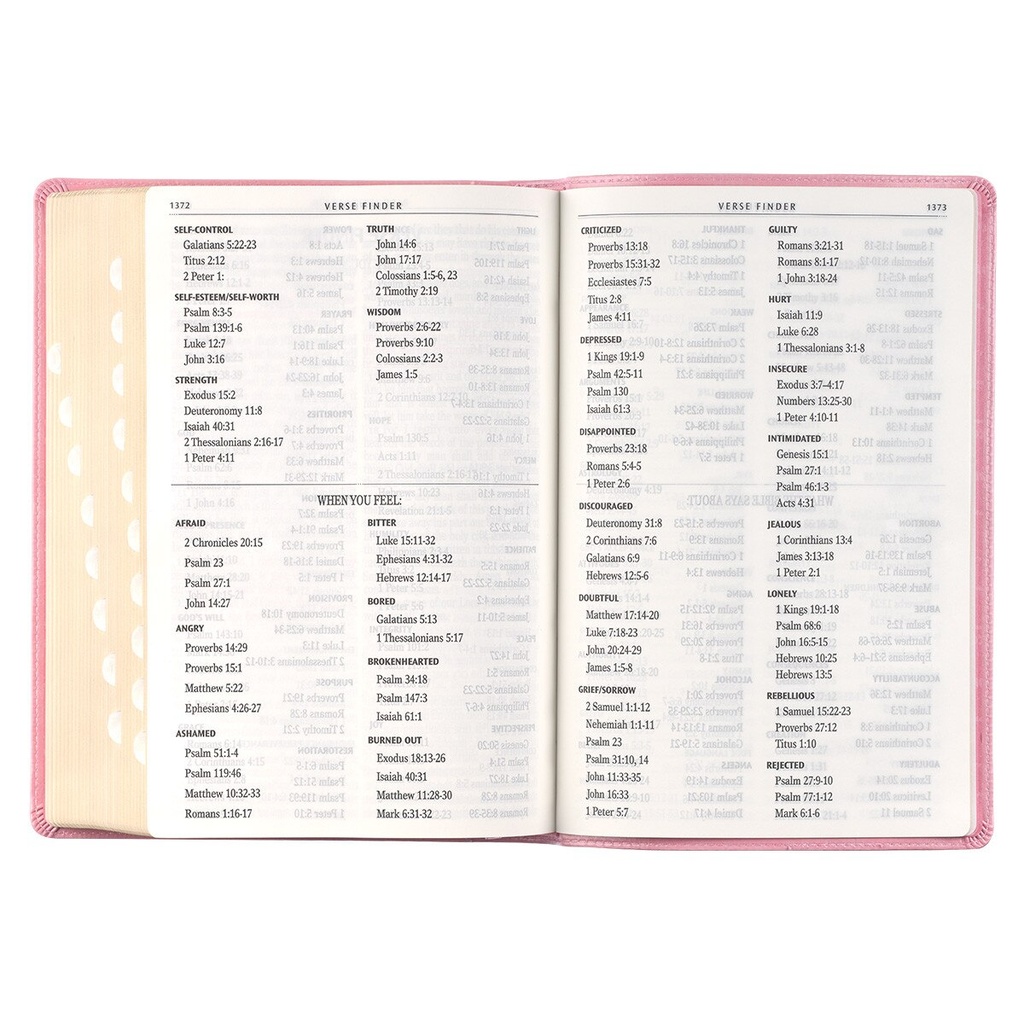 KJV Giant Print Full Size Pink Luxleather