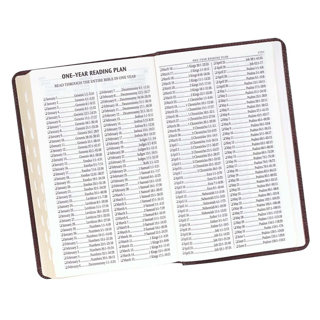 KJV Giant Print Index Dark Brown Faux Leather