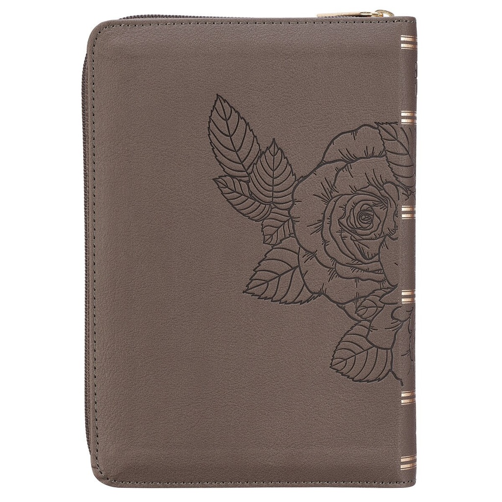 KJV Large Print Compact Tan Debossed